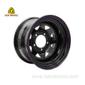 16x8 black spoke wheels 5x114.3 offroad